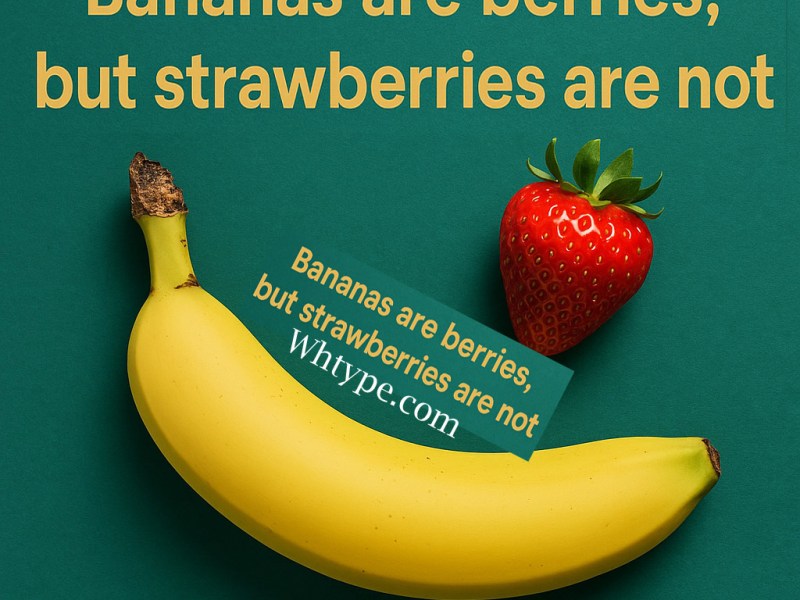 केले बेरी हैं, लेकिन स्ट्रॉबेरी नहीं – जानिए&nbsp;क्यों