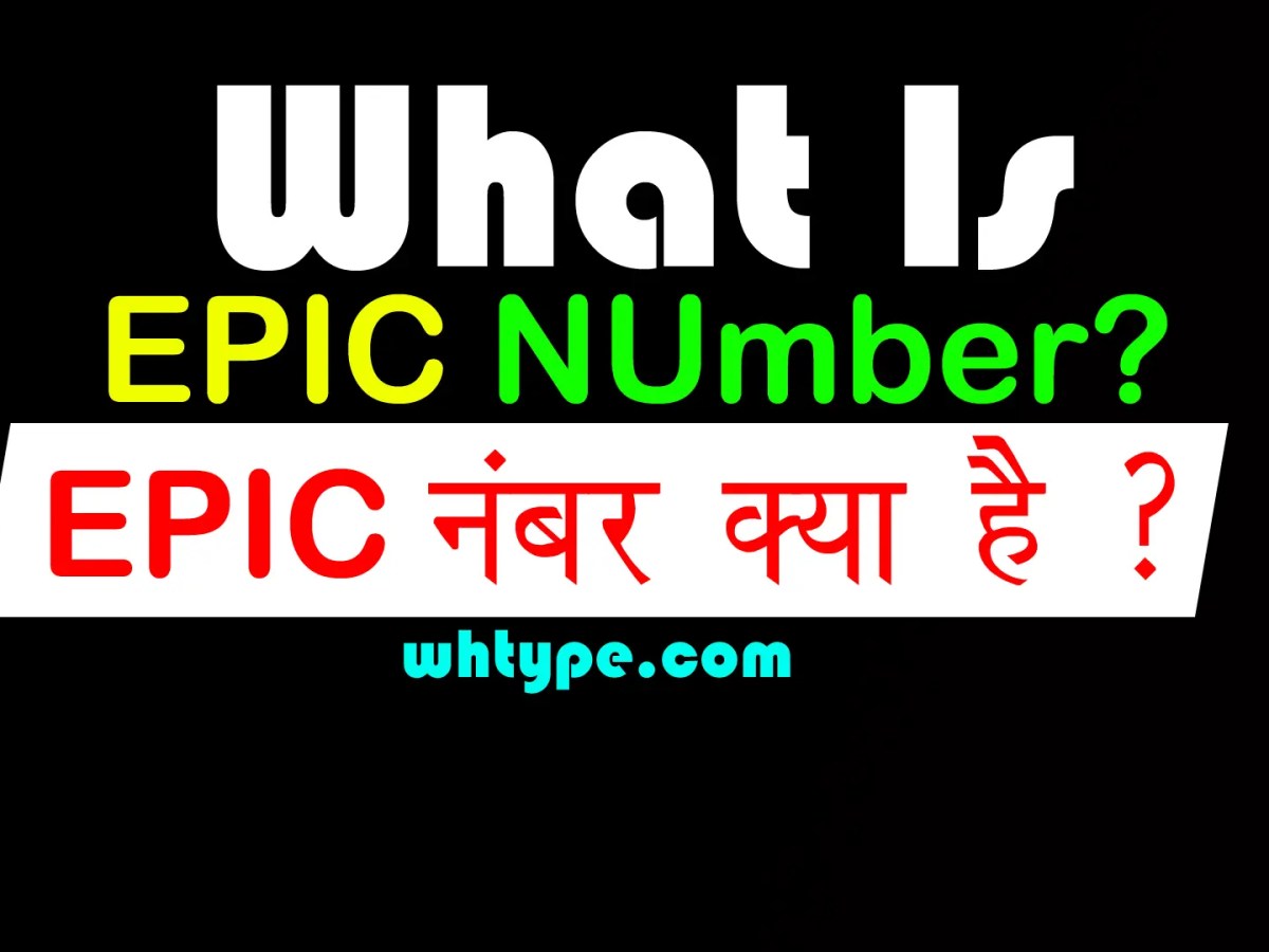 EPIC नंबर क्या है? (What is EPIC Number in&nbsp;Hindi)